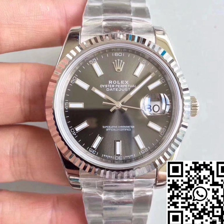 Grey Rolex II Dial Datejust EW Factory M126334-0014 1013